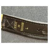 Lot of 4 Fashion Belts and Vintage Embossed Leather Bucket Bag