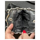 Collection of 4 Leather Crossbody Handbags with Decorative Clasps