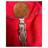 Collection of VTG Handbags: Coach Wristlet, Duluth Pack Red Shoulder Bag, Fossil, Woven Purse