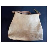 Collection of VTG Handbags: Coach Wristlet, Duluth Pack Red Shoulder Bag, Fossil, Woven Purse