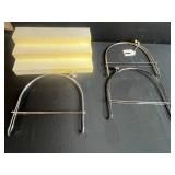 Lot of 3 Purse Snap Frames and 2 Accordion Plastic Display Organizers