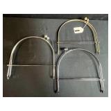 Lot of 3 Purse Snap Frames and 2 Accordion Plastic Display Organizers