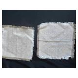 Vintage Linens Collection Including Doilies, Embroidered Mats, and Lace Pieces