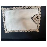 Vintage Linens Collection Including Doilies, Embroidered Mats, and Lace Pieces