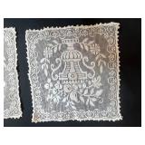 Vintage Linens Collection Including Doilies, Embroidered Mats, and Lace Pieces