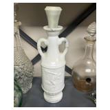 Collection of Vintage Glass Decanters and Oil Lamps