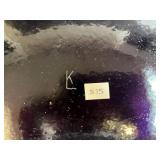 Set of Handcrafted Signed Art Glass Plates and Votive Holders