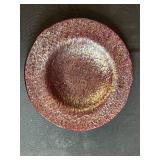 Set of Handcrafted Signed Art Glass Plates and Votive Holders