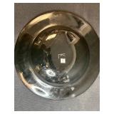 Set of Handcrafted Signed Art Glass Plates and Votive Holders