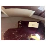 Set of 5 Iridescent Signed Art Glass Plates Assorted Colors