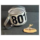 Littlearth Italian License Plate Purse and Firenze Italy Leather Coin Pouch