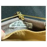 Littlearth Italian License Plate Purse and Firenze Italy Leather Coin Pouch