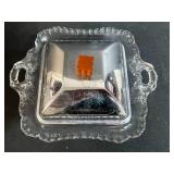 Vintage Kitchenware Collection with Cookie Cutters, Butter Boxes, Glass Dishes, and Decorative Tin