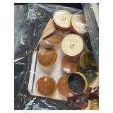 Large Collection of Vintage Buttons on Original Cards in Storage Bin