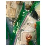 Large Collection of Vintage Buttons on Original Cards in Storage Bin