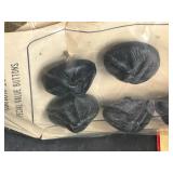 Large Collection of Vintage Buttons on Original Cards in Storage Bin