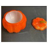 Glass Pumpkin with Little Oak Acorn Ornament in Gift Box