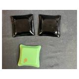 Collection of Colorful Fused Glass Trinket Dishes