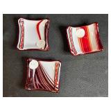 Collection of Colorful Fused Glass Trinket Dishes