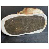 Collection of Vintage Metal Tins, Baby Shoes, Jacks, and Cat with Fishbowl Figurine