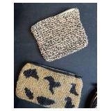 Collection of Beaded and Fabric Coin Purses, Pouches, and Small Bags