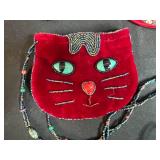 Collection of Beaded and Fabric Coin Purses, Pouches, and Small Bags