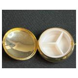 Collection of Vintage Pill Boxes Inc "Red Hat" and Western Style Leather Belts