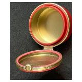 Collection of Vintage Pill Boxes Inc "Red Hat" and Western Style Leather Belts