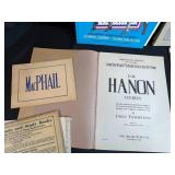 Collection of Vintage Piano and Accordion Sheet Music and Instructional Books