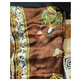 Collection of Assorted Vintage Silk Scarves and Japanese Textiles
