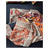Collection of Assorted Vintage Silk Scarves and Japanese Textiles