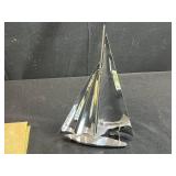 Minnesota Collectibles Lot with Sailboat Sculpture, Centennial Plaque, and Record Book