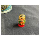 Set of 3 Russian Nesting Dolls Hand-Painted Matryoshka