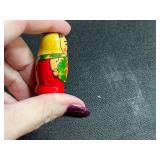 Set of 3 Russian Nesting Dolls Hand-Painted Matryoshka