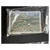 Collection of Arizona Postcards and Box of American Flag Pins