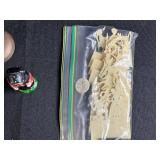 Assorted Vintage Collectibles Lot with Magic Hat, Bells, Mini Plane, and Figurines