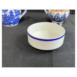 Assorted Decorative Blue and White Ceramic Lot with Creamer, Sugar Bowl, and Dutch Tiles Inc McClaine
