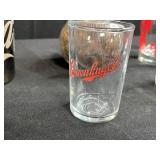 Assorted Vintage Glassware Collection with Bar Themed Designs