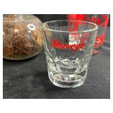 Assorted Vintage Glassware Collection with Bar Themed Designs