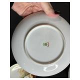 Set of Vintage Hand Painted Japanese Plates and Teacups