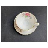 Set of Vintage Hand Painted Japanese Plates and Teacups