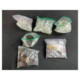 Lot of Vintage Glass Chandelier Prisms and Drops in Assorted Styles