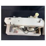 Portable Necchi Sewing Machine with Case and Accessories untested