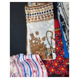 Collection of Assorted Vintage Silk and Patterned Scarves