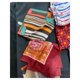 Collection of Assorted Vintage Silk and Patterned Scarves