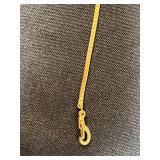 Collection of 4 14K GS Gold Tone Chain Link and Snake Chain Bracelets