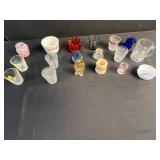 Collection of Assorted Vintage and Souvenir Shot Glasses and Restaurantware