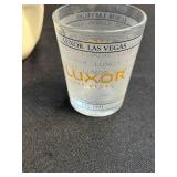 Collection of Vintage Miniature Glassware, Souvenir Shot Glasses, and Decorative Items