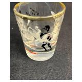 Collection of Vintage Miniature Glassware, Souvenir Shot Glasses, and Decorative Items