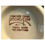 Vintage Blue Willow Japan Tea Cups, Saucers, and Shenango China Plates Collection